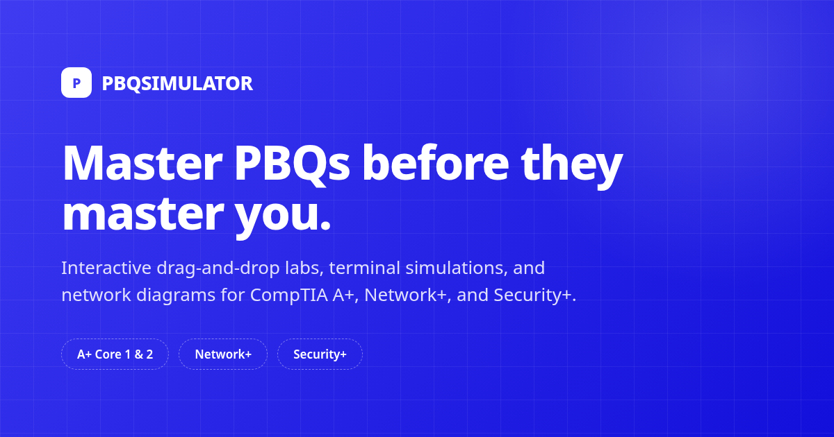 PBQSimulator — Master PBQs Before They Master You